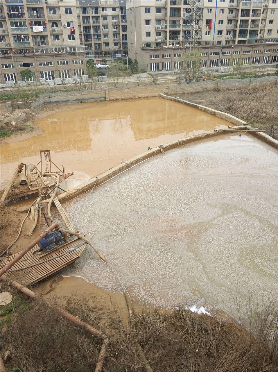 蒲城沉淀池淤泥清理-厂区废水池淤泥清淤